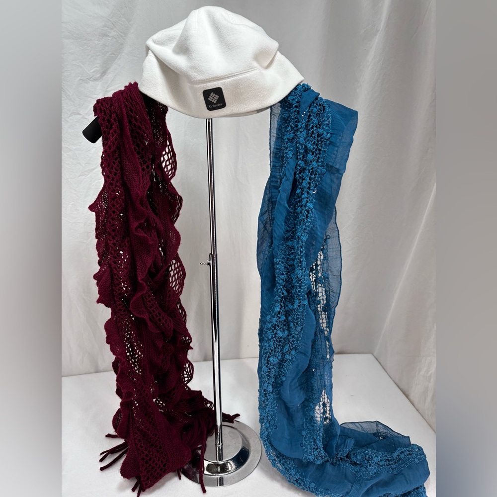 Columbia‎ Hat + 2 Scarves Bundle — Winter Accessories